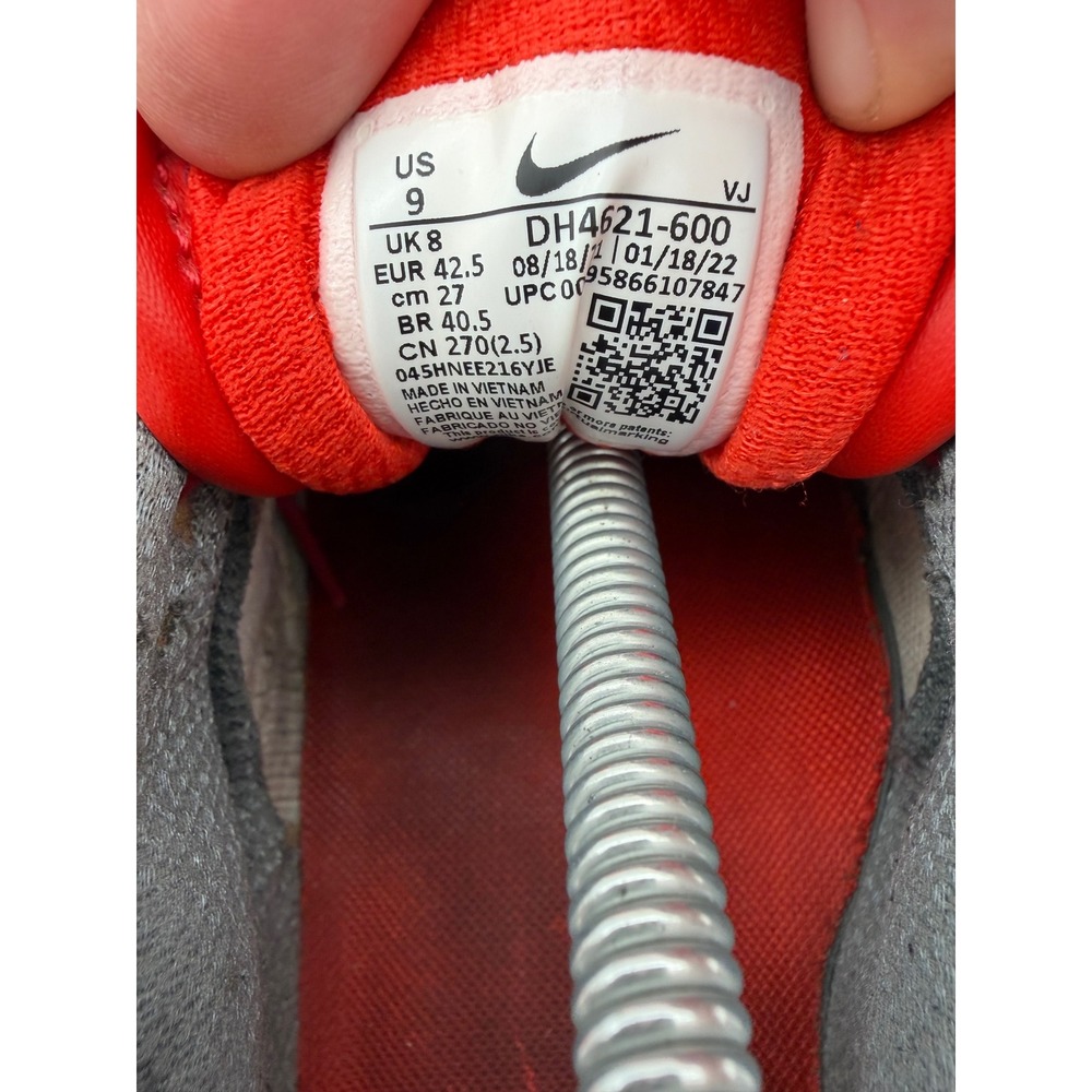 Nike Air Max 90 Mens Shoes Gym Red Grey Gum Sole DH4621-600 Size 9 - Picture 7 of 8